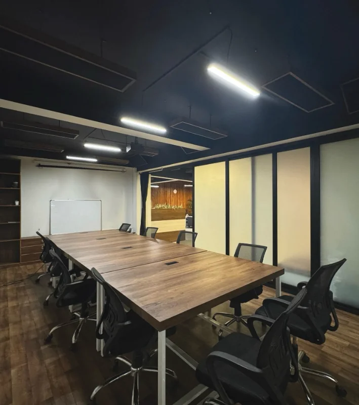 Modern conference room at BiSCI for meetings