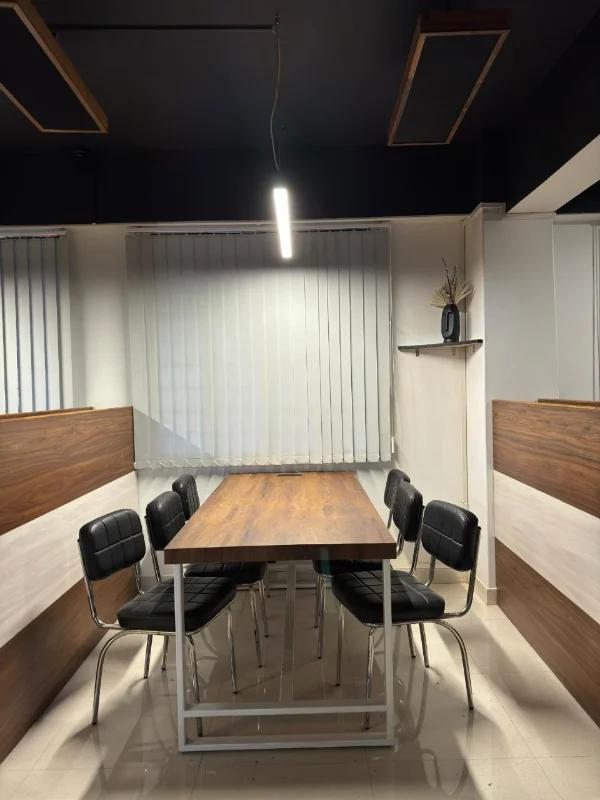 Private cubicles for focused work at BiSCI